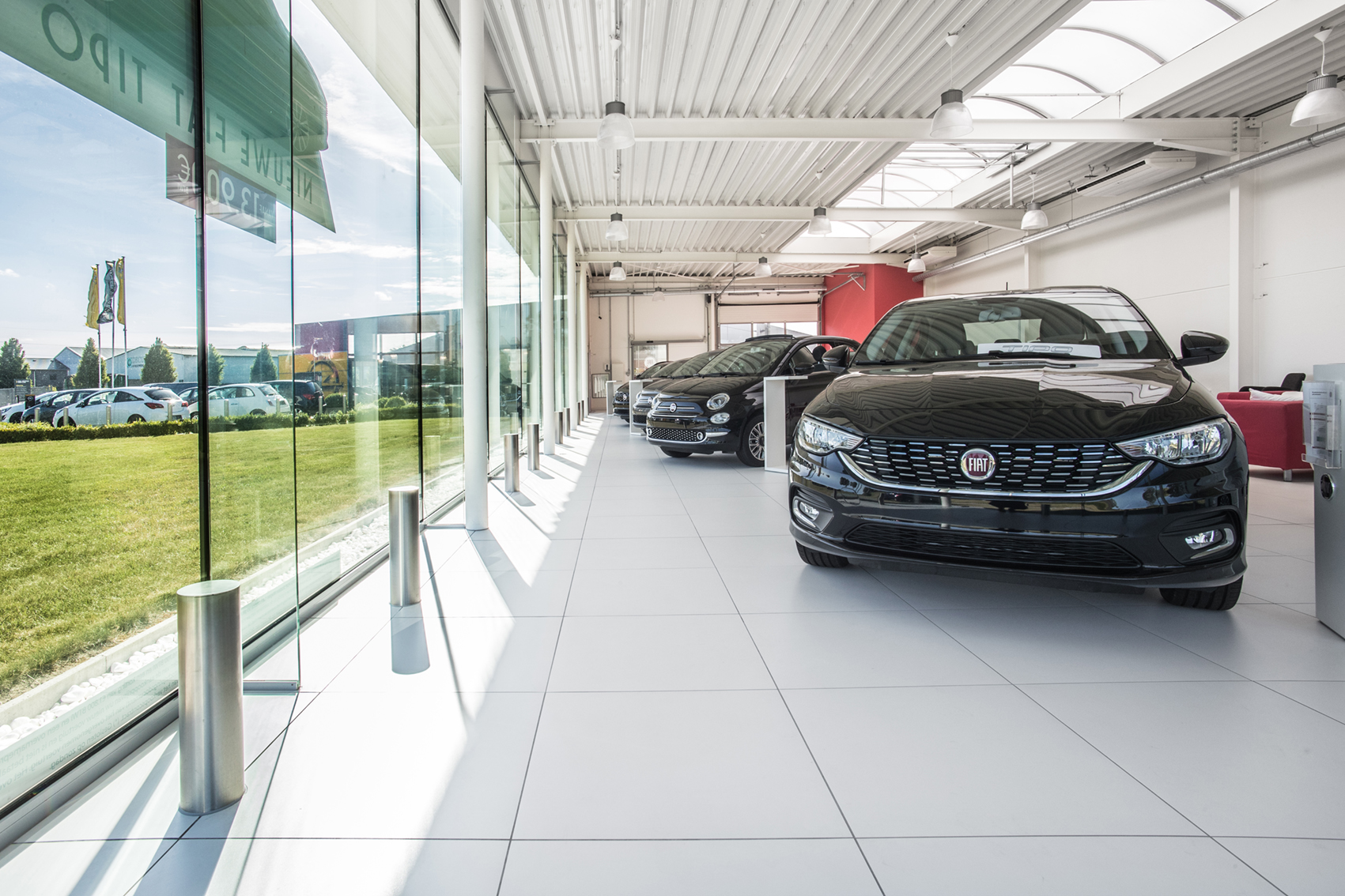 Fiat garage Ruien Architect Wim Desloovere